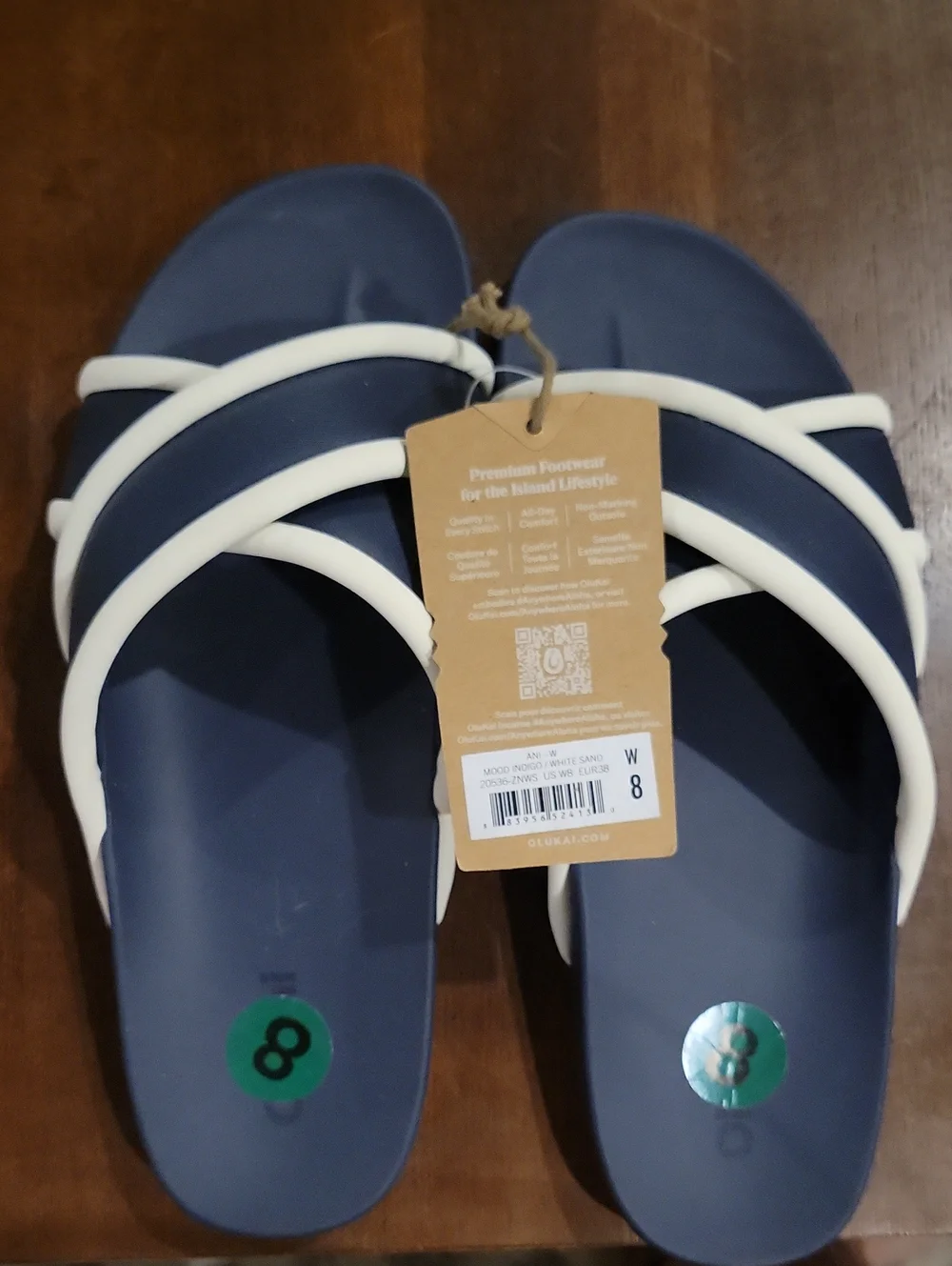 Olukai Ani Water Resistant Crisscross slide Sandal NWT
